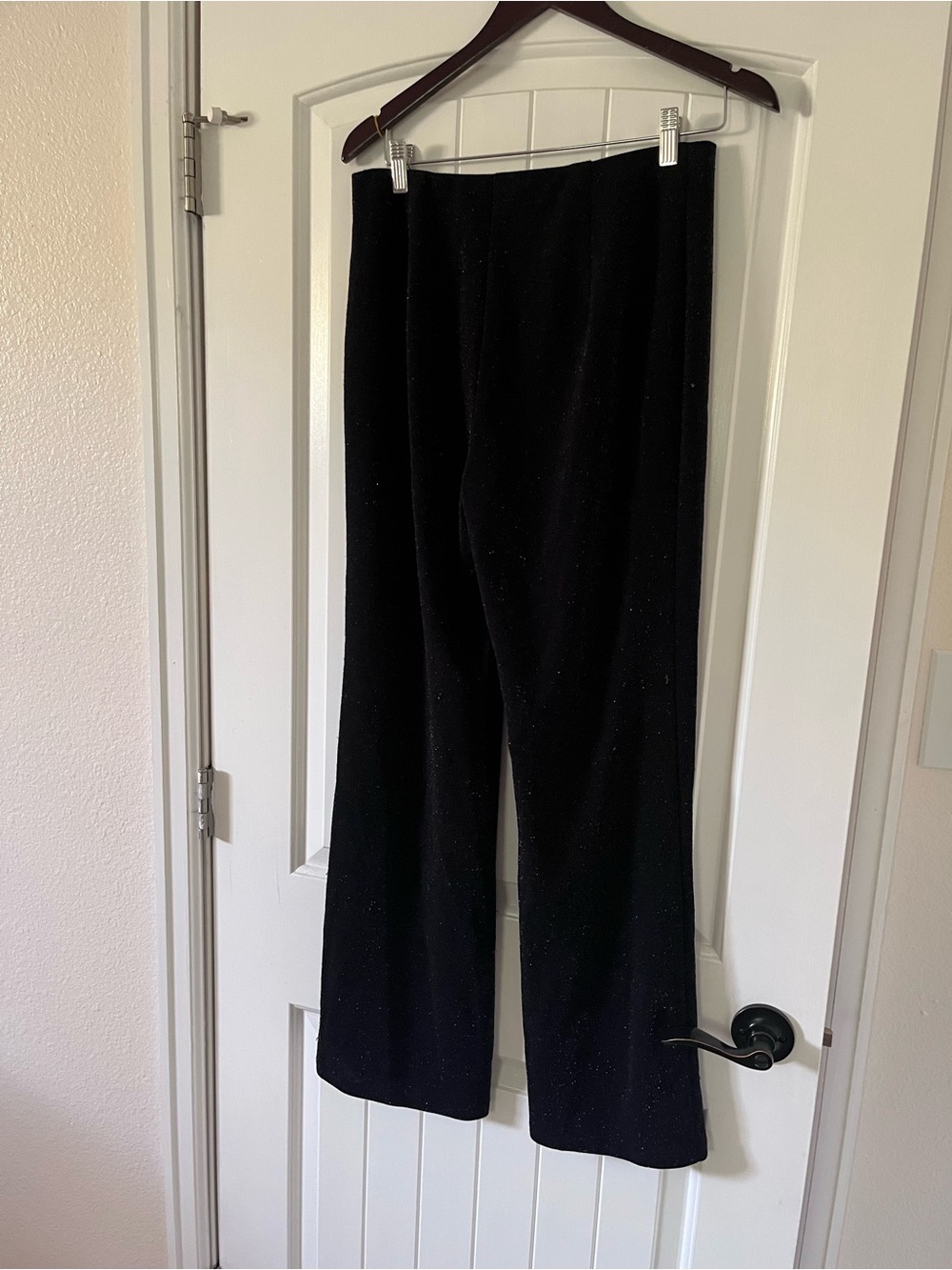 Wearever • Black Women's Wide-Leg Spandex Sparkle Pants